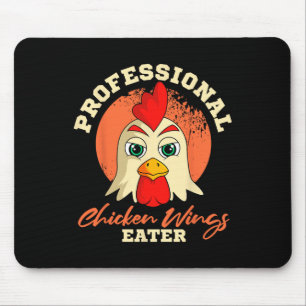 Chicken Wings Eater Retro Vintage Byrbeque Buffalo Mouse Mat