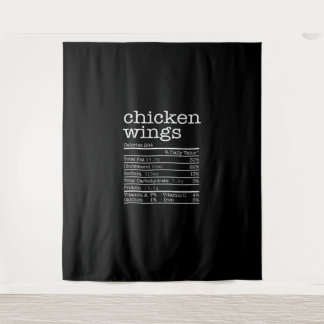 Chicken Wings Nutrition Facts Thanksgiving Christm Tapestry