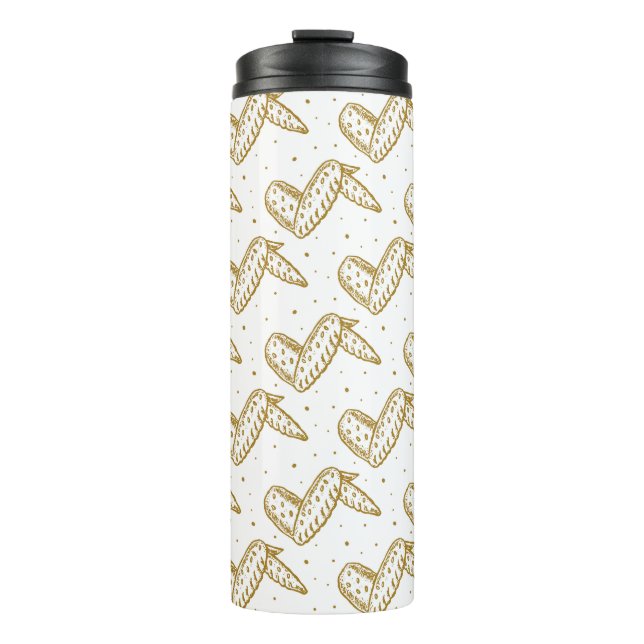 Chicken Wings Pattern Thermal Tumbler (Front)