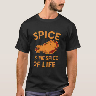 Chicken Wings Wing Hot Cooked Chicken Fast Food T T-Shirt