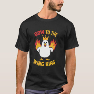 Chicken Wings Wing Hot Cooked Chicken Fast Food T T-Shirt