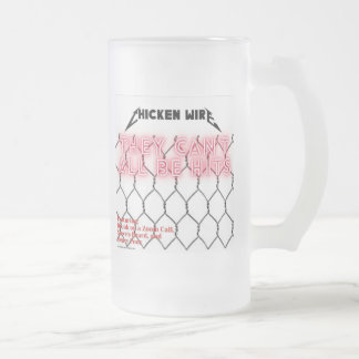 Chicken Wire Frosted Beer Mug
