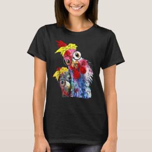 Chicken With Bandanna Headband And Glasses Cute T-Shirt