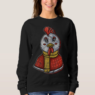 Chicken Women Men Farm Hen Breeding Pantomime Sweatshirt