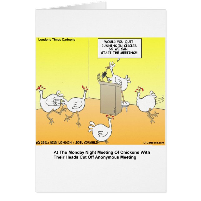 Chickenhead Anonymous Cartoon Gifts & Tees (Front)
