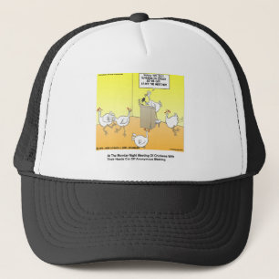 Chickenhead Anonymous Cartoon Gifts & Tees Trucker Hat
