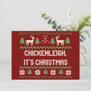Chickenleigh Its Christmas Xmas Holiday Gift Card