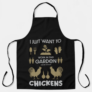 Chickens And Gardening Apron