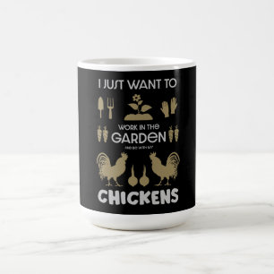 Chickens And Gardening Coffee Mug