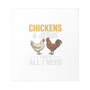 Chickens And Jesus Vintage Farm Faith Shirt_1 Notepad