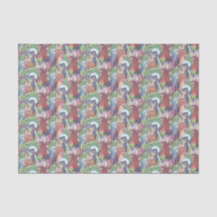 Chickens and Wine Tissue Paper