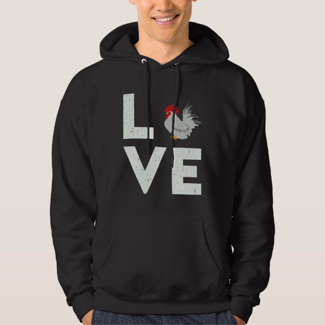 Chickens Awesome Ideas Chicken   Hoodie (Front)