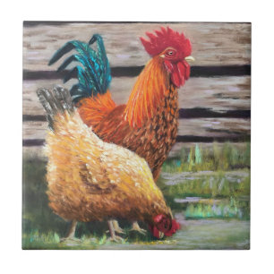 Chickens Ceramic Tile