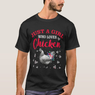 Chickens Chicken Flowers Farm T-Shirt