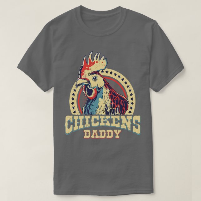 Chickens daddy farmer  T-Shirt (Design Front)