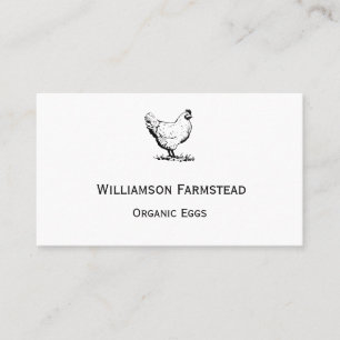 Chickens Farm Farmers Market Hens Eggs Business Card