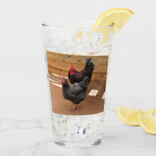 Chickens - Farm Life Series- Glass 