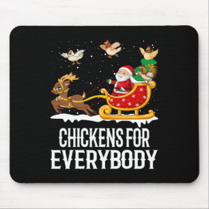 Chickens For Everybody Funny Christmas Chickens Wo Mouse Mat