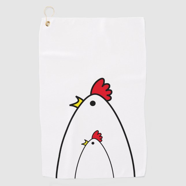 Chickens Golf Towel (Front)