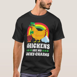 Chickens My Lucky Charms Funny St Patricks Day 202 T-Shirt