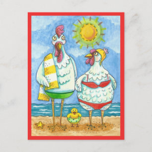 CHICKENS OF THE SEA, FAMILY FUN CARTOON Funny Post Postcard