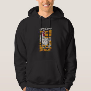 Chickens Poop Breakfast Chicken Eggs Chicken Coop Hoodie