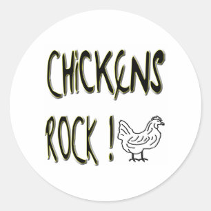 Chickens Rock! Sticker