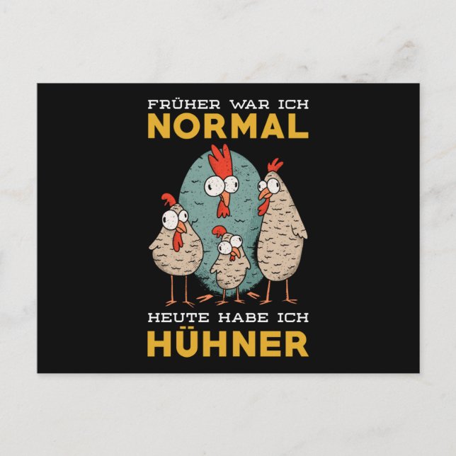 Chickens Say Funny Postcard (Front)