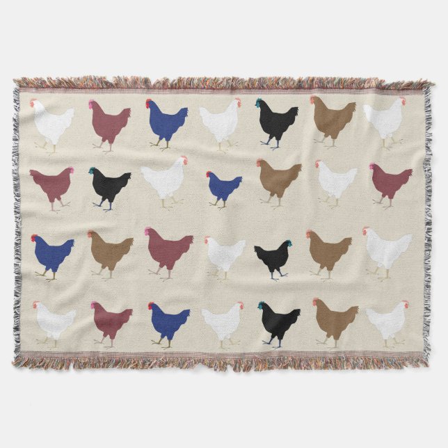 Chickens throw Blanket (Front)