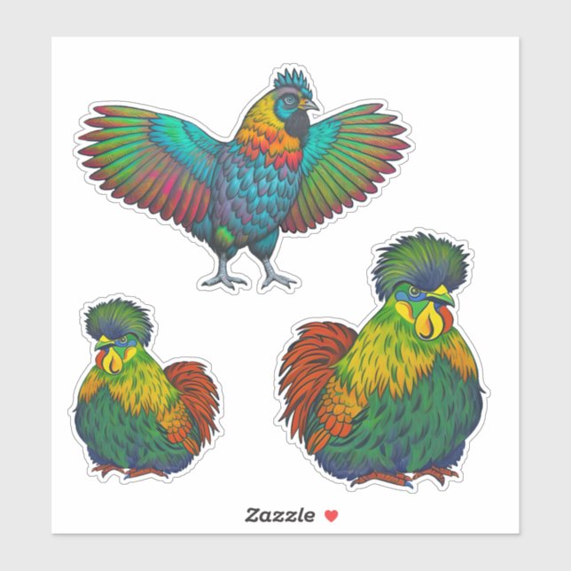 Chickens times Three (Sheet)