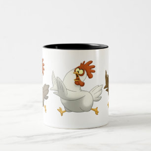 Chickens Two-Tone Coffee Mug