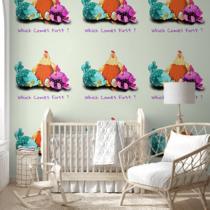 Chickens Waiting Egg To Hatch Custom Text Funny Wallpaper