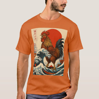 Chickenzilla Chicken Japanese Art Gifts for Men Wo T-Shirt