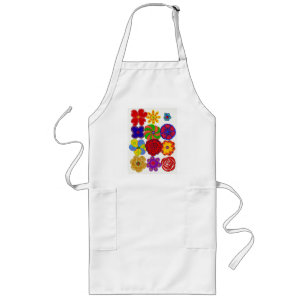 Chickie Apron Long - Flowers