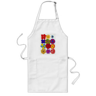 Chickie Apron Long - Flowers