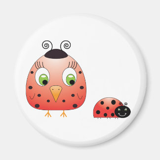 chickie B a Ladybug Magnet