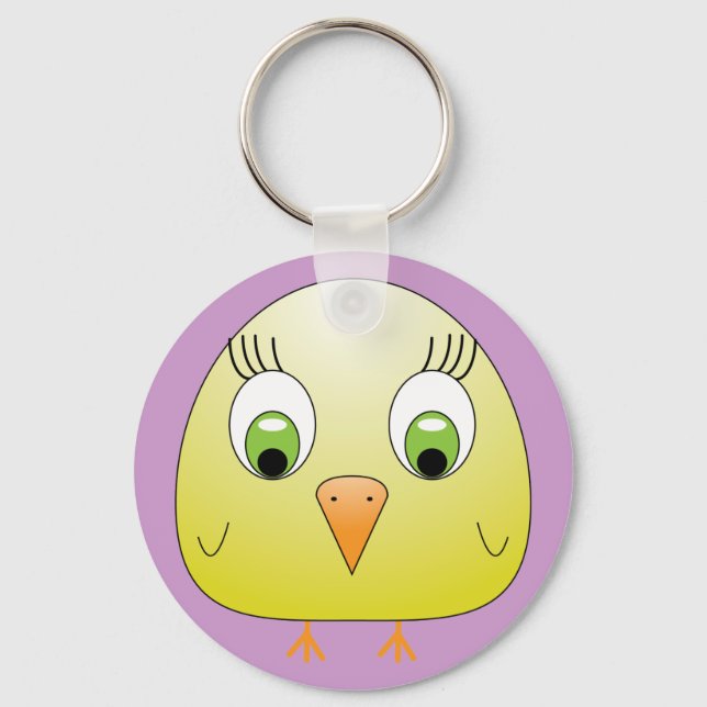 chickie B yellow Keychain (Front)