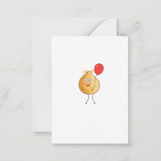 Chickpea theme, chickpea design card (Front)