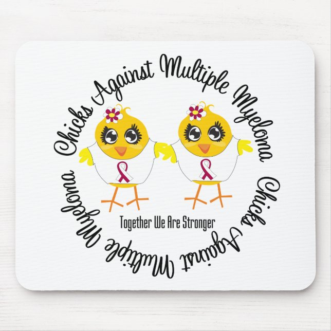 Chicks Against Multiple Myeloma Mouse Mat (Front)