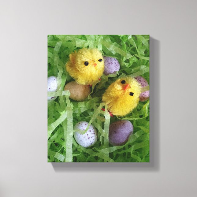 Chicks and Eggs Canvas Print (Front)