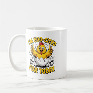 Chicks Design Chicken Lover Egg-cited Hatching Chi Coffee Mug