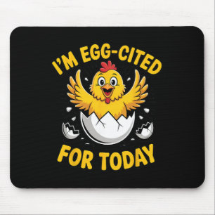 Chicks Design Chicken Lover Egg-cited Hatching Chi Mouse Mat