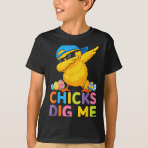 Chicks Dig Funny for Kid Boy Toddler Men Youth T-Shirt