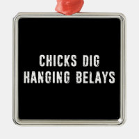 Chicks Dig Hanging Belays Rock Climbing