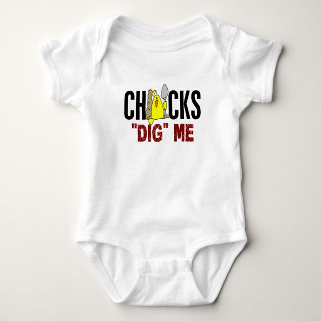 Chicks Dig Me Baby Bodysuit (Front)