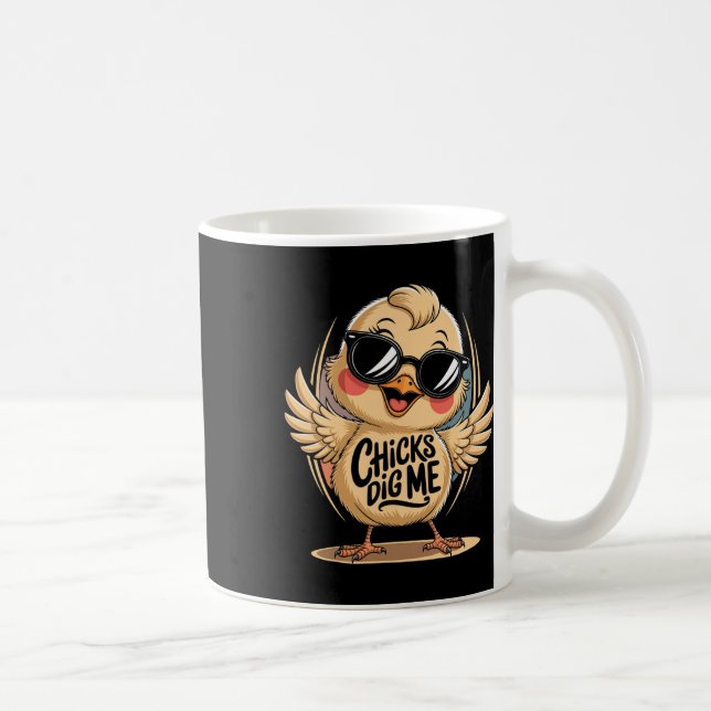 Chicks Dig Me Easter Day For Men Boys Happy Easter Coffee Mug (Right)