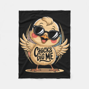 Chicks Dig Me Easter Day For Men Boys Happy Easter Fleece Blanket