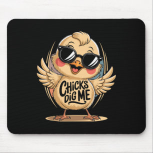 Chicks Dig Me Easter Day For Men Boys Happy Easter Mouse Mat