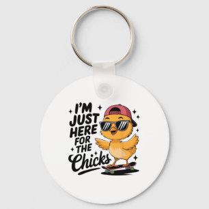 Chicks Dig Me Easter Toddler Boys Men Happy Easter Key Ring