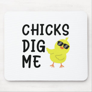 Chicks Dig Me Easter Toddler Boys Men Happy Easter Mouse Mat